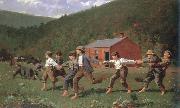 Winslow Homer snap the whip oil painting